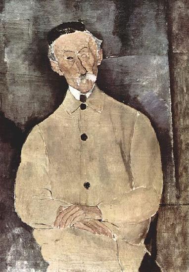 Amedeo Modigliani Portrat des Monsieur Lepoutre Sweden oil painting art